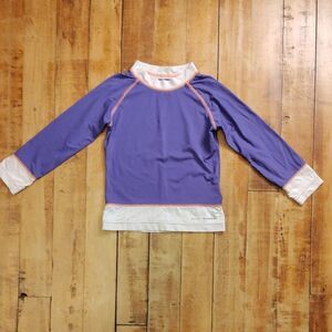 Columbia Purple Omni Shade Long Sleeve Shirt Sun Shirt Swim Summer Size 6